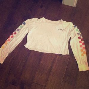 . ° checkered crop top.